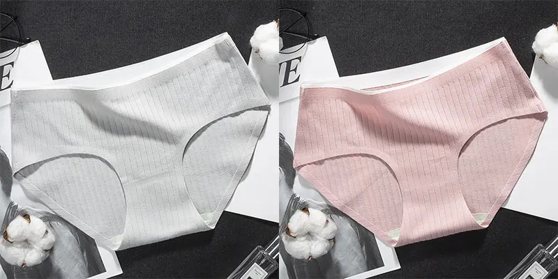 grey pink BZEL Повседневные трусики женское модное уютное белье женские хлопковые короткие трусы высокого качества милое нижнее белье для девочек прочные кальсоны - Цвет: grey pink
