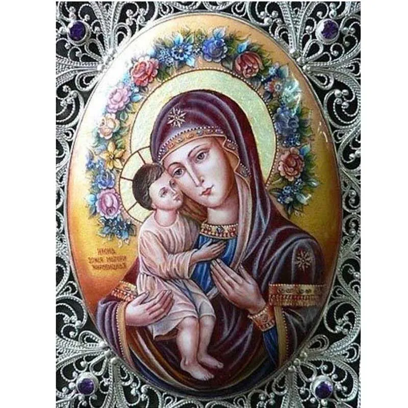 Набор для рукоделия сделай сам квадратная алмазная живопись Мадонна и ребенок