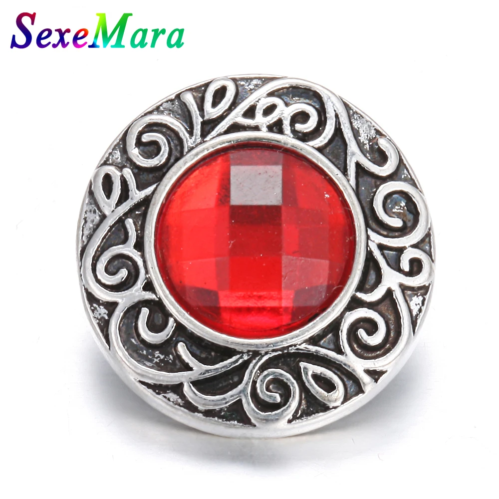 6 шт./лот Новые оснастки кнопки ювелирные изделия 18 мм Хрустальные Кнопки