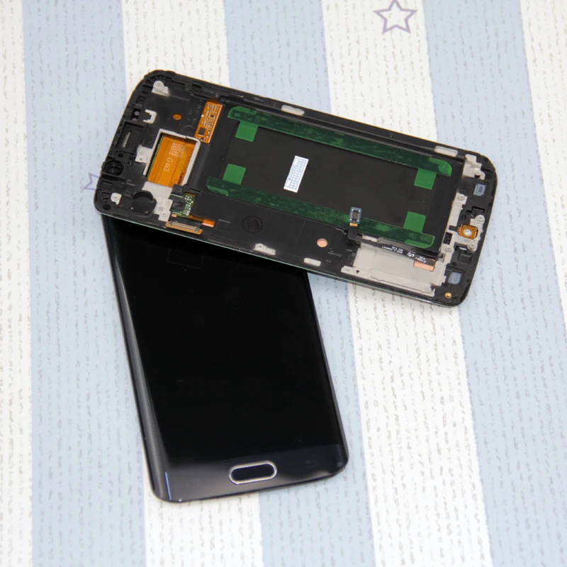 1 шт. ЖК-дисплей для SAMSUNG Galaxy s6 edge G925 G925F G925I ЖК-дигитайзер в сборе с рамкой