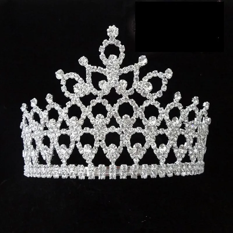 

Wedding Crystal Tiara Crown Queen Women Bridal Hair Jewelry Ornaments Bride Accessories Diadem Mariage Headpiece Headband