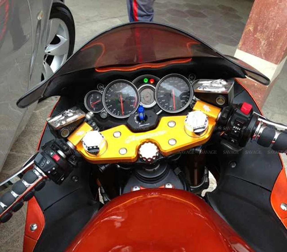 Крышки вилок для SUZUKI GSX1300R HAYABUSA 2008- аксессуары для мотоциклов ЧПУ тройной ствол дерева хомут вилка крышка HAYABUSA логотип