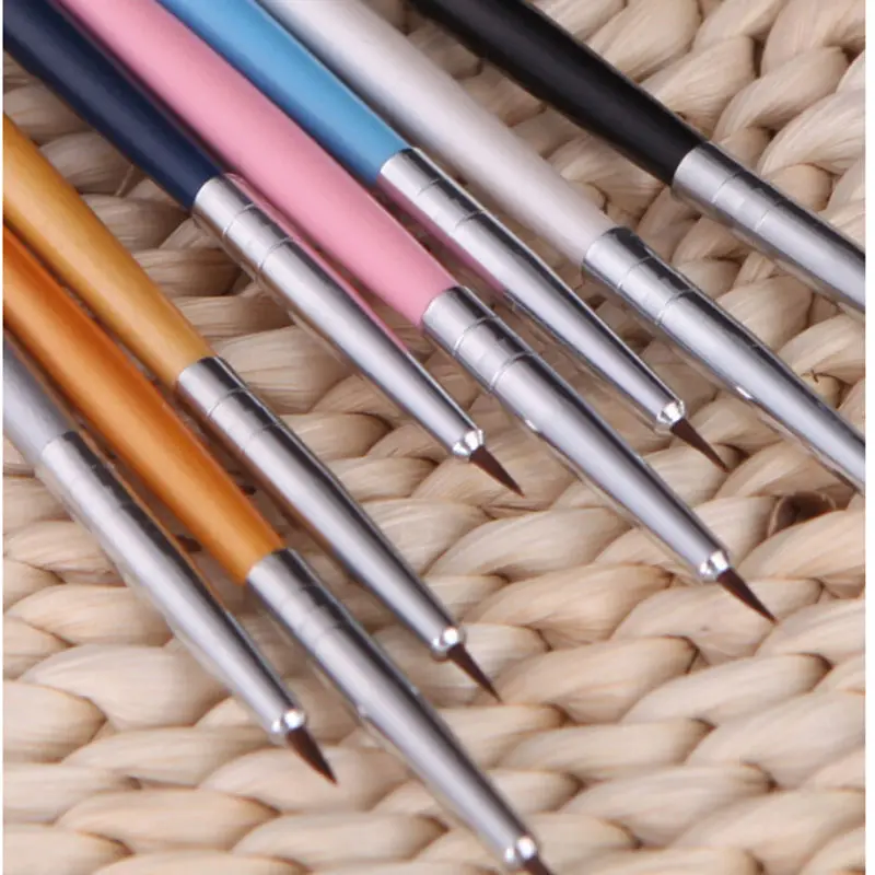 Colorful 12pcs Nail Art Brush Tiny Acrylic Tips Liner Painting Drawing Pen Tools | Красота и здоровье