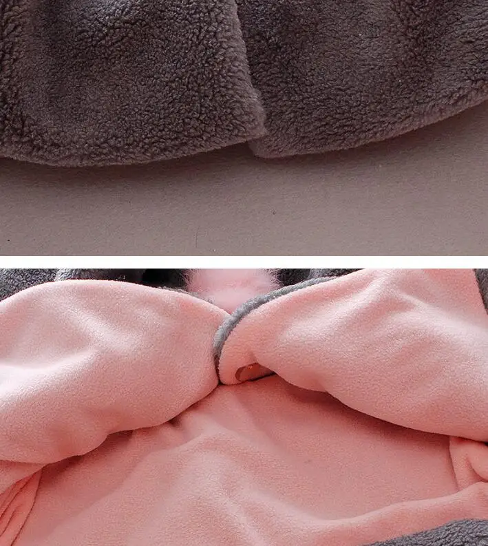 Пальто с искусственным мехом для девочек длинный Зимний плащ капюшоном и