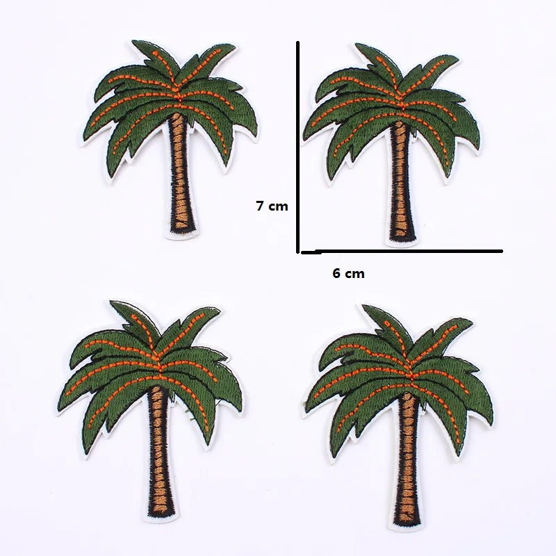 10 шт./лот качественные нашивки с пальмами наклейки помощью утюга на джинсы