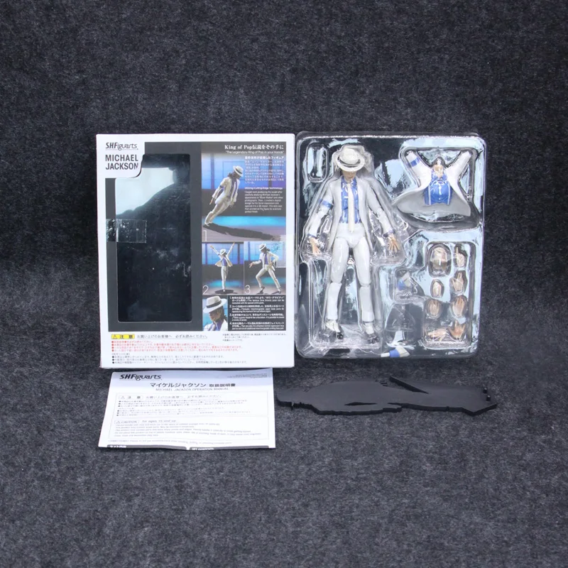 SHFiguarts Майкл Джексон костюм Майкла Джексона на Хэллоуин Moonwalk Collezione BJD фигурка Giocattoli di Modello 14 см