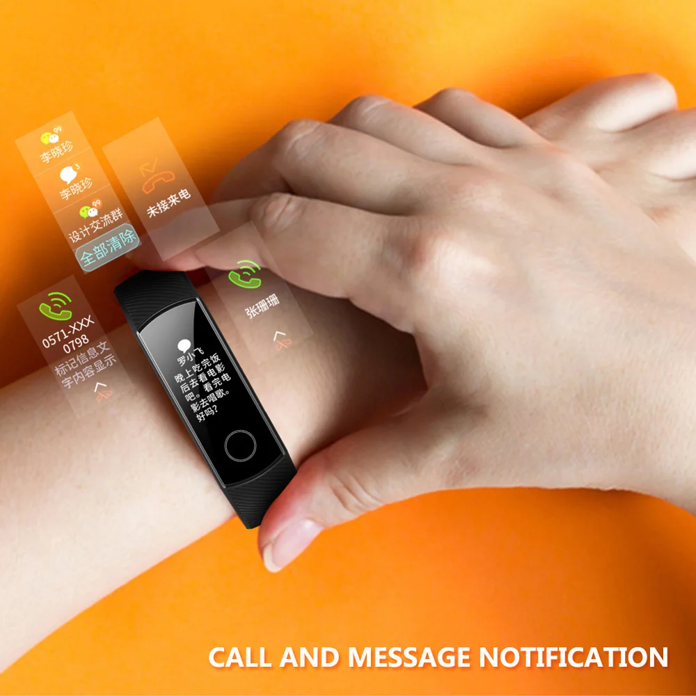 Оригинальный Смарт браслет Huawei Honor Band 4 стандартная версия 0 95 дюйма с сенсорным