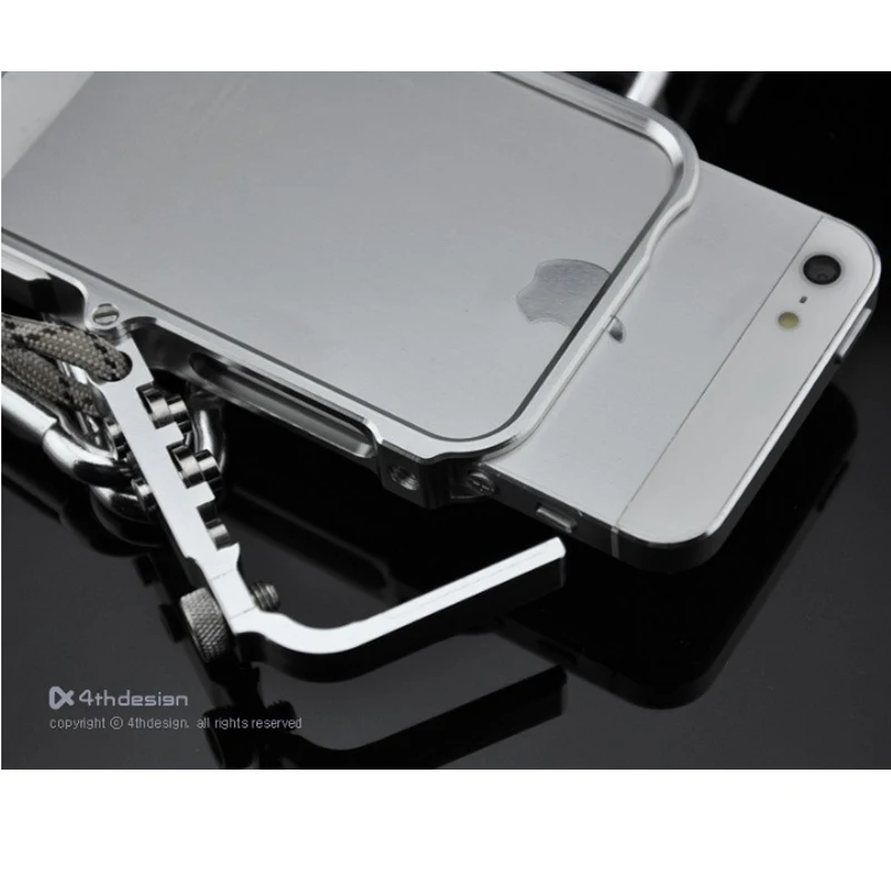 4thdesign 6s плюс ударопрочный ультратонкий металлический Алюминий буфер рамка чехол