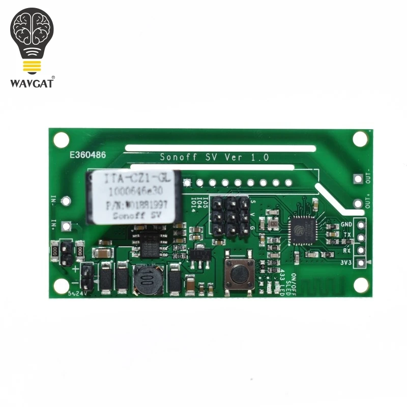 Sonoff SV ITEAD безопасное напряжение DC 5-24 в WiFi беспроводной переключатель модуль