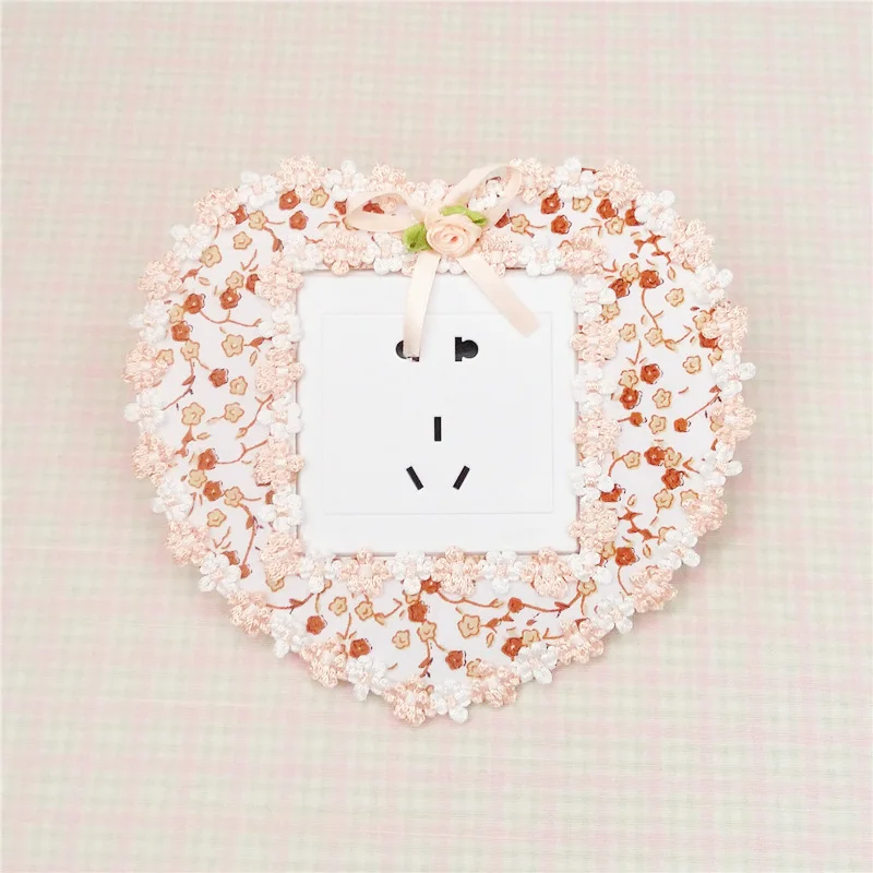 Лидер продаж 2 шт. Ткань Красочные цветы Кружево переключатель Наклейки дома