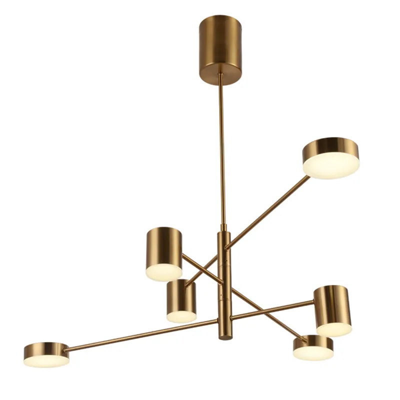 

Nordic Rotating Metal Chandelier Living Room Lighting Suspension Lamp Creative Personality Bedroom branch Chandelier PA0110