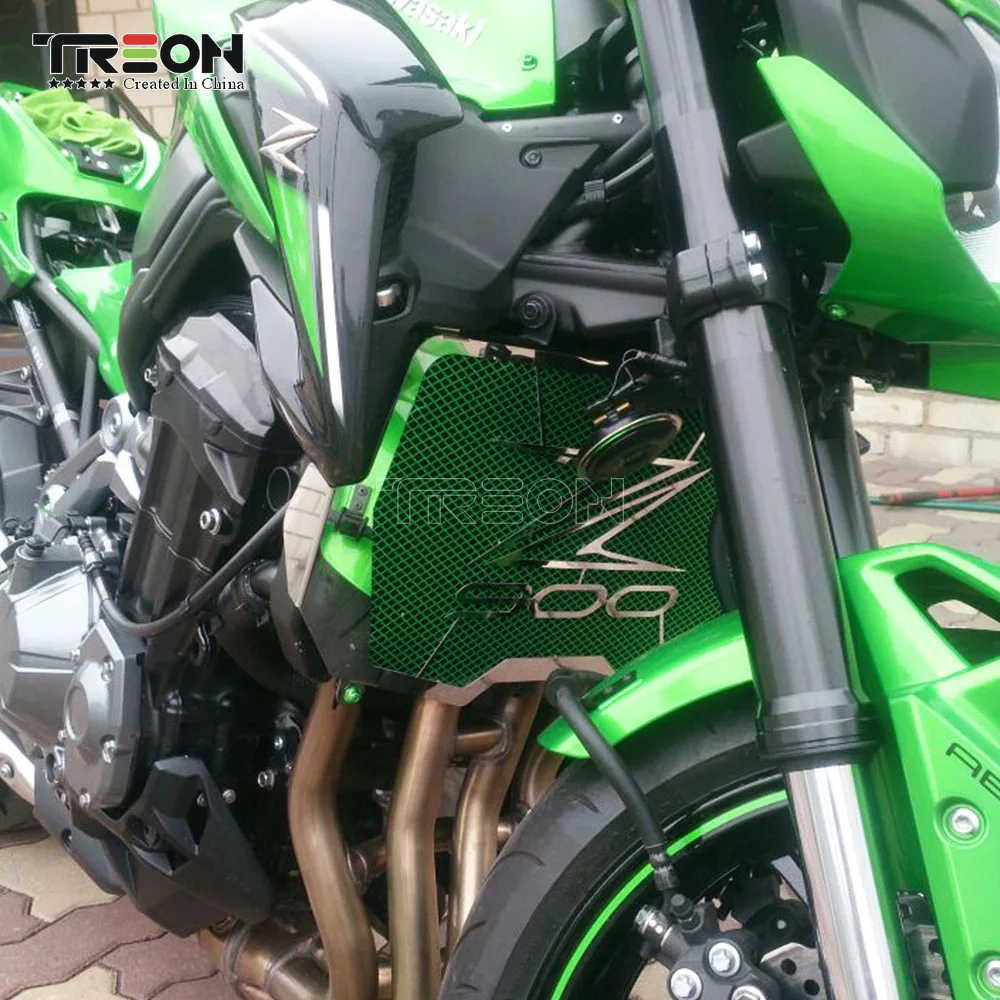 Зеленая решетка радиатора защитный чехол для Kawasaki Z900 Z 900 2017 радиатор из