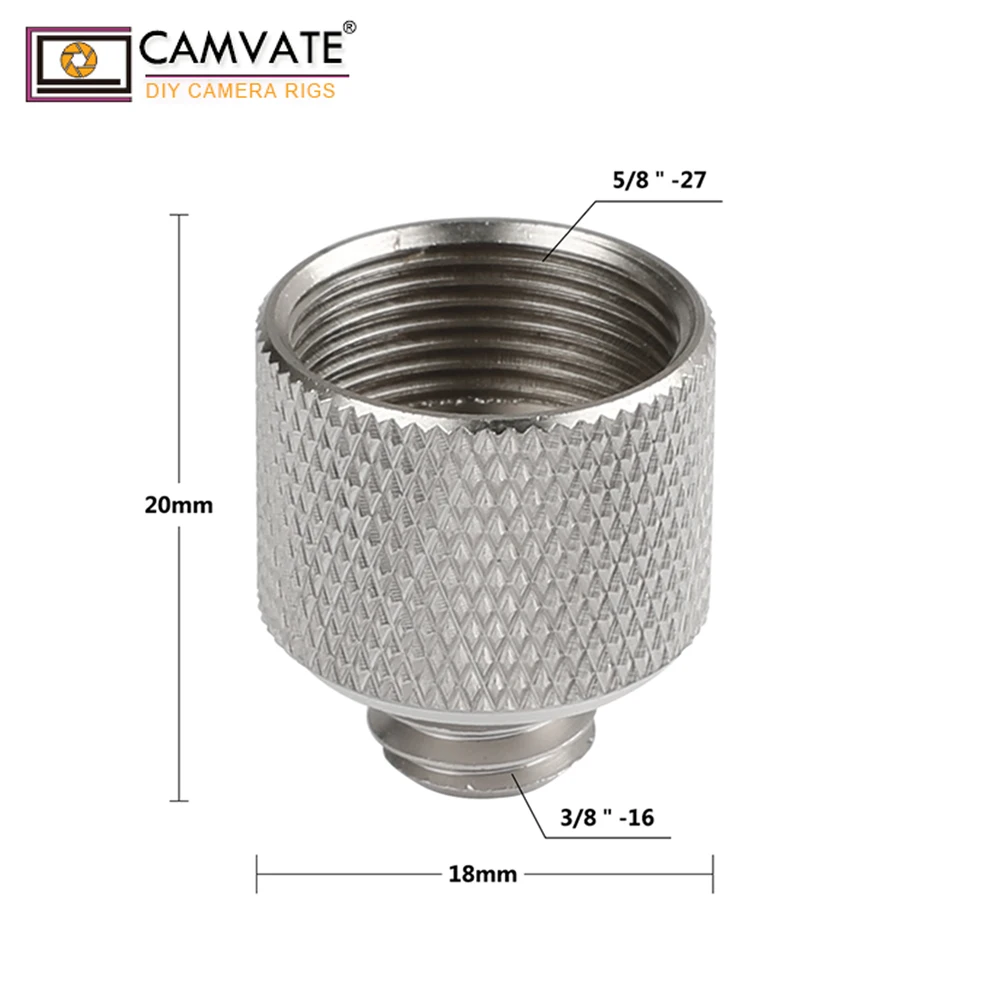 Подставка для микрофона CAMVATE крепление 5/8 27 гнездо до 3/8 16 камеры Studio C0987|studio camera