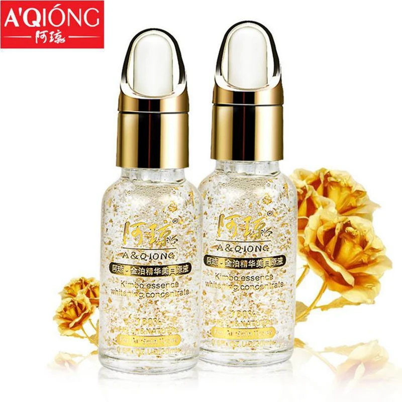Aqiong 24k эссенция из чистой золотой фольги сыворотка для лица лифтинг