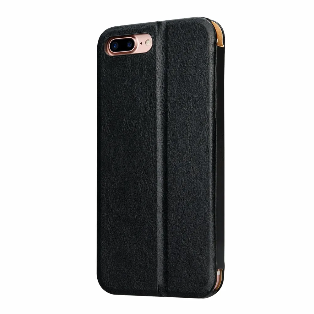 Jisoncase Флип Смарт обложка для iPhone 7 Plus кронштейн Премиум кожа обложка магнит Телефон чехол на айфон 7 плюс 5.5 дюймовый Расширенная PU искусственная кожа