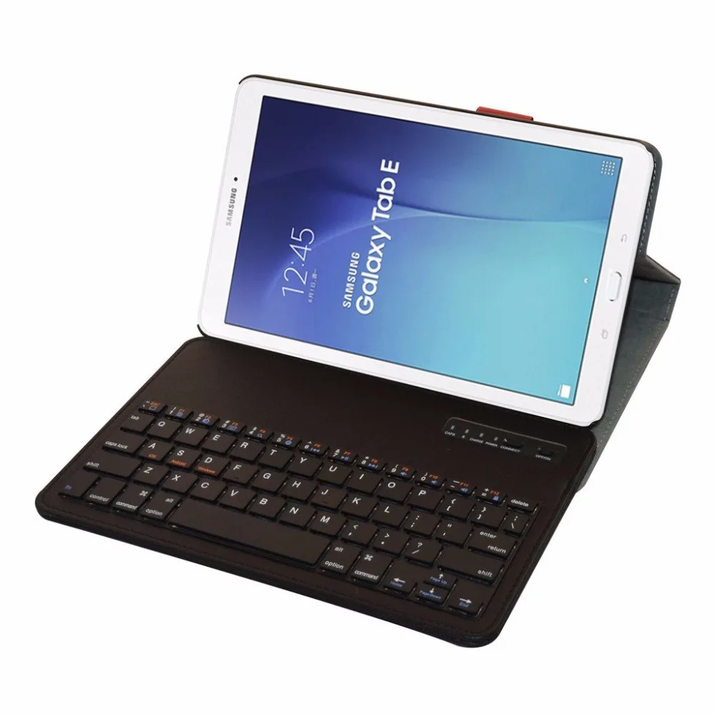 Кожаный чехол со съемной Bluetooth клавиатурой для планшета Samsung Galaxy Tab E 9 6/E Nook 6 T560 T561