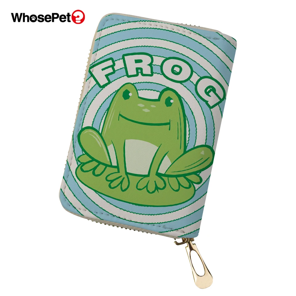 WHOSEPET для женщин PU карты дорожный кошелек мультфильм в виде животного Милые