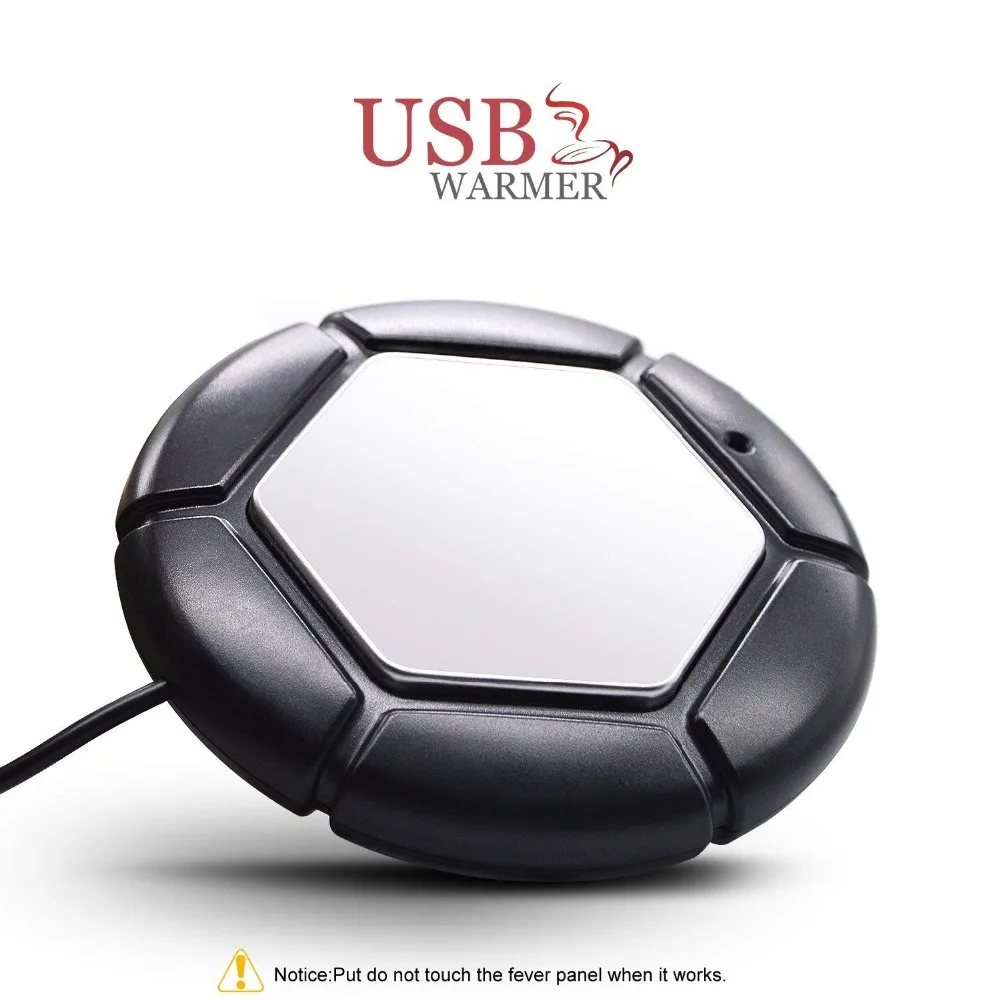 Футбольная USB чашка теплая кружка для напитков коврик сохраняющий тепло