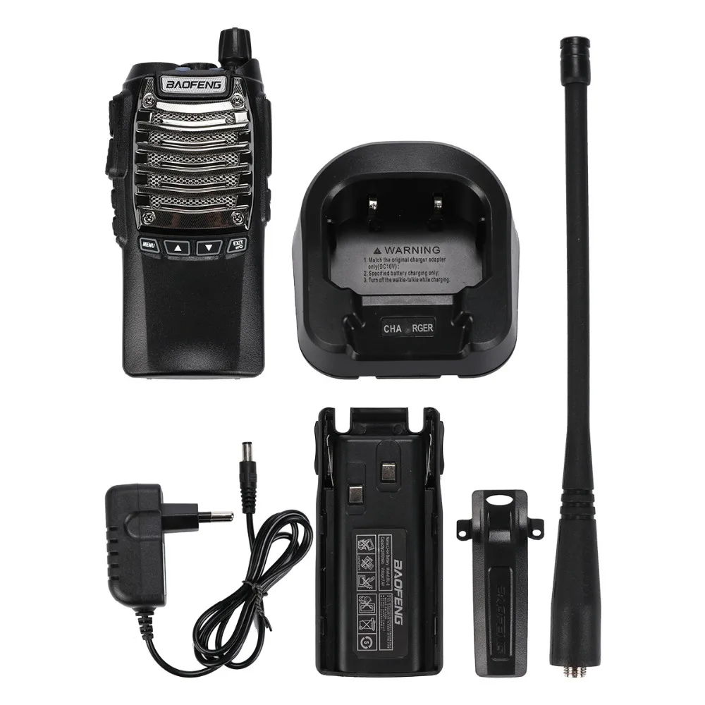 2 шт./лот BaoFeng иди и болтай walkie talkie “иди UV 8D Портативный PTT радио CB приемопередатчик