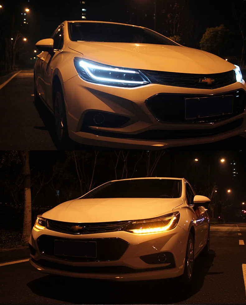 Автомобильный Стайлинг скрытый светодиодный фары HID галогенные лампы аксессуар фары чехол для Chevrolet Cruze автомобильный Стайлинг