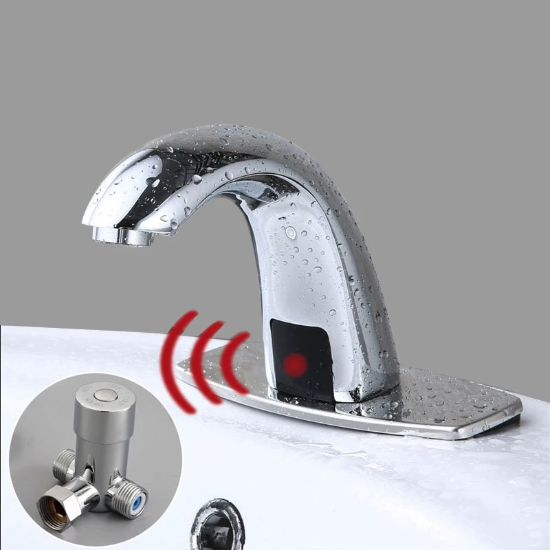 Автоматический Бесконтактный датчик смесители горячей и холодной ванная