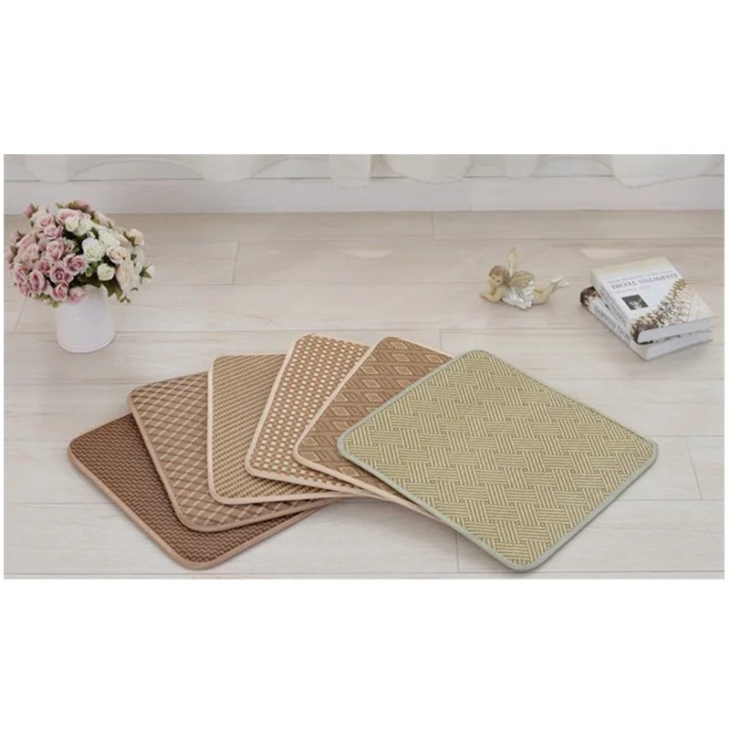 Ротанговый коврик стул с обивкой из ткани подушки летом прохладно кресло для