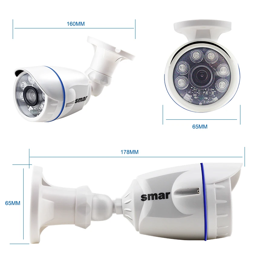 Smar 8CH DVR 720P/1080P HDMI CCTV Системы видео Регистраторы 8 шт. охранных Водонепроницаемый