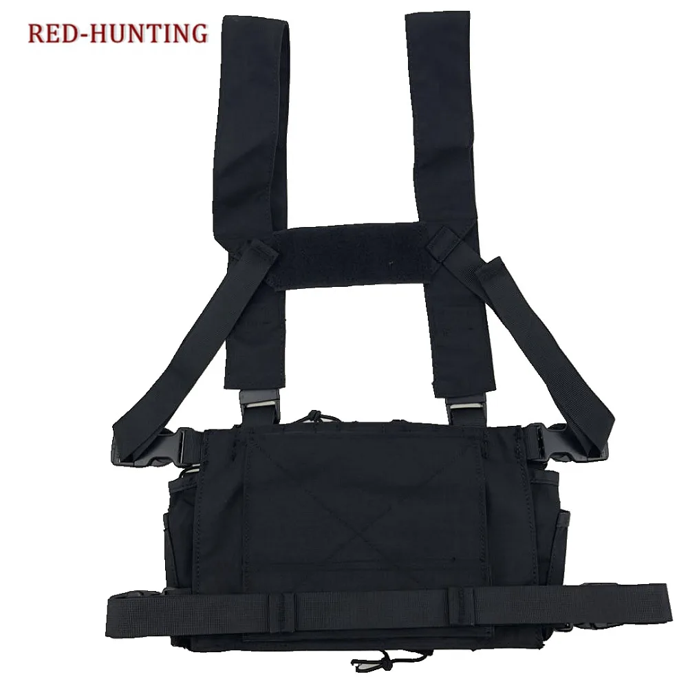 Tactical Chest Rig Light Outdoor Vest Adjustable Military Airsoft Paintball Hunting with Mag Pouch |