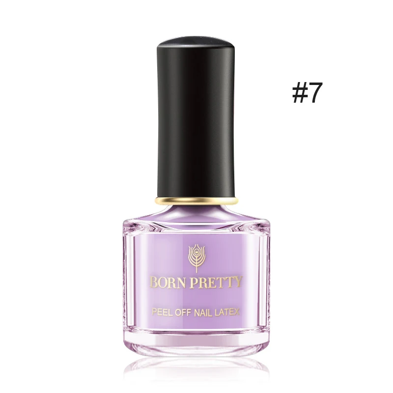 Odor-free Purple BORN PRETTY, 6 мл, без запаха, для дизайна ногтей, латекс, отшелушивается, жидкость, против перелива, клей для защиты ногтей, инструмент для ухода за ногтями - Цвет: Odor-free Purple
