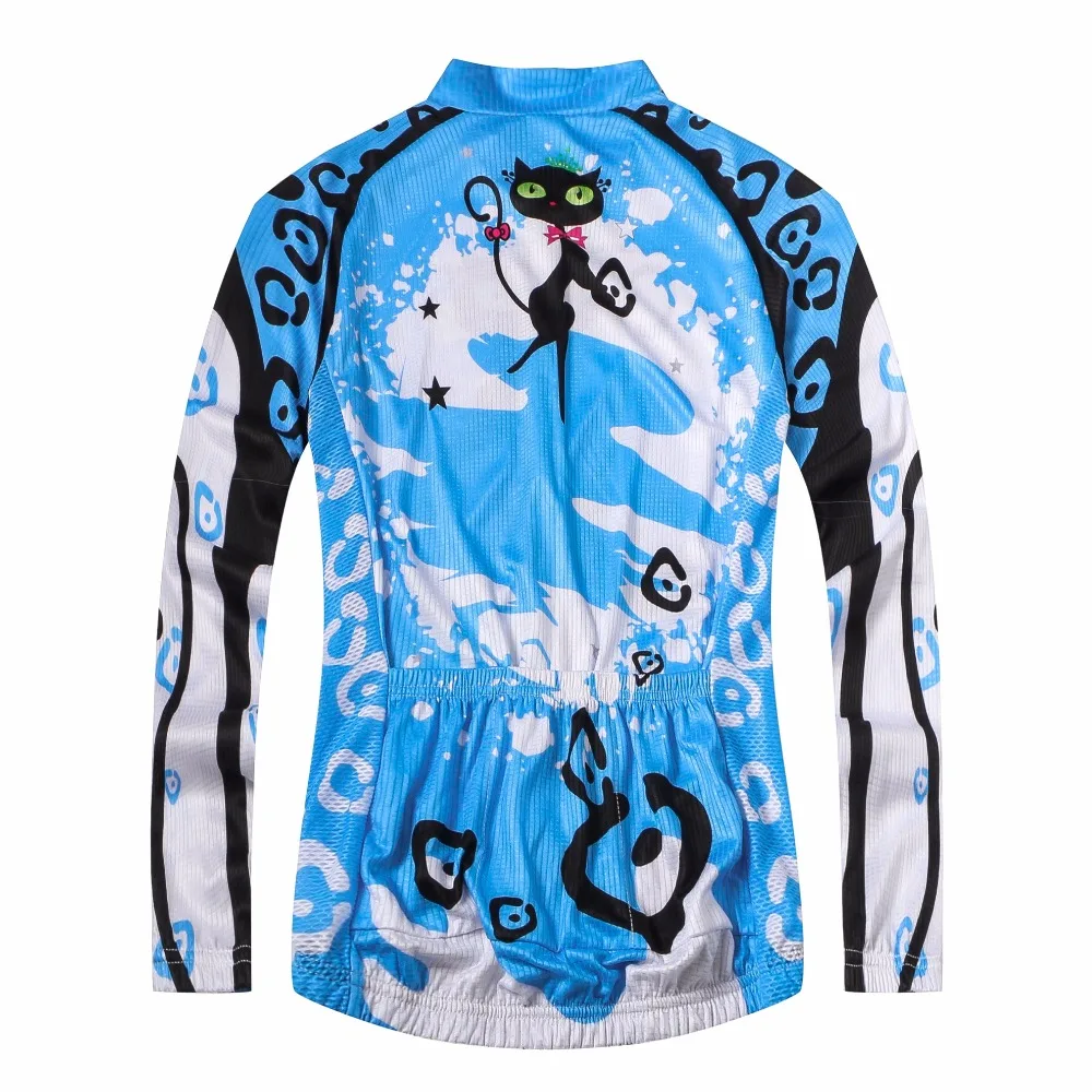 Футболка женская велосипедная с длинным рукавом розовая/синяя|cycling shirt|women cycling