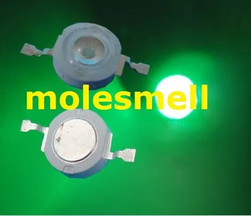 

Бесплатная доставка 20 шт 1 ватт зеленый высокая мощность 1 Вт зеленый светодиодный светильник ультра яркий 1 Вт Светодиодный зеленый бисер