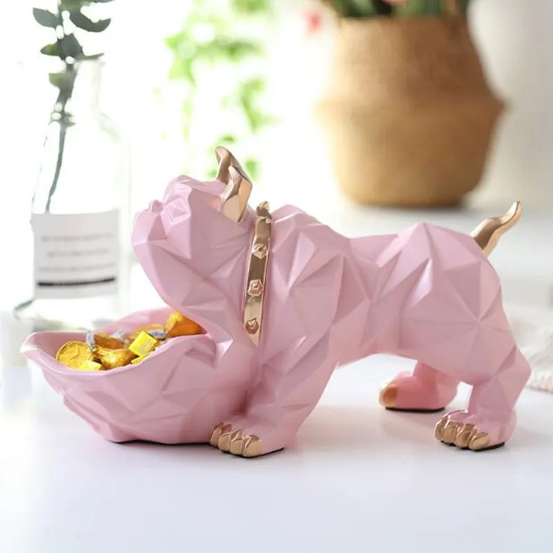 Скандинавский ящик для хранения Lucky Dog WSHYUFEI украшения в виде животных кофейный