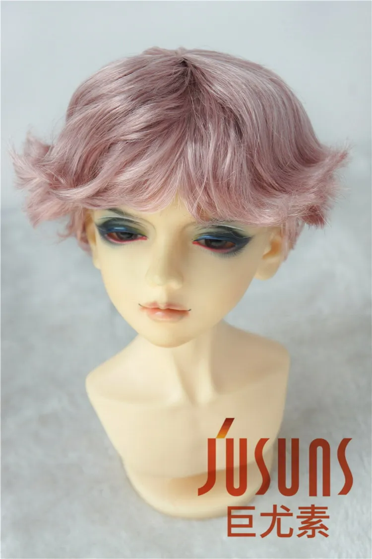 JD420 1/4 1/3 модные короткие курчавые волосы BJD синтетические мохеровые кукольные