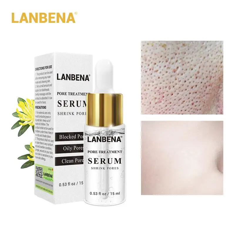 LANBENA пор термоусадочная Сыворотка для лица T-zone уход за кожей Укрепляющий Лечение