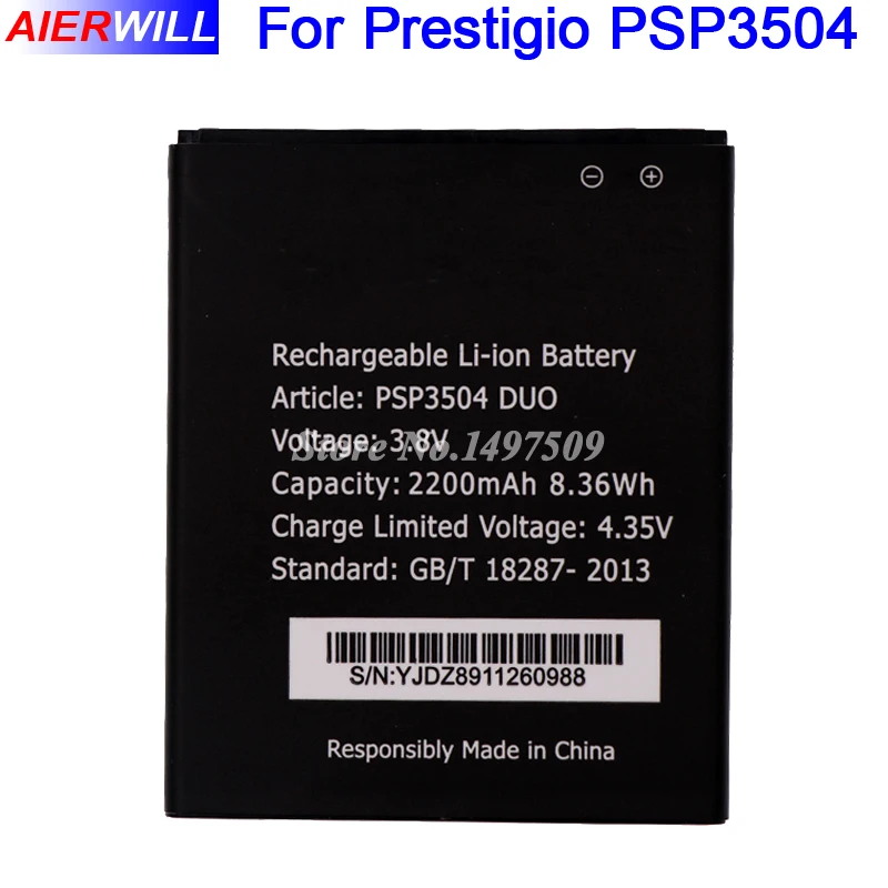 Аккумулятор PSP3504 для Prestigio Muze C3 DUO PSP 3504 Duo Высокое качество 2200 мАч|battery for|battery for