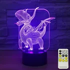 Динозавр Птерозавр 7 цветов изменения с пультом управления Управление ночной Светильник для детская Спальня День рождения подарок Прямая доставка