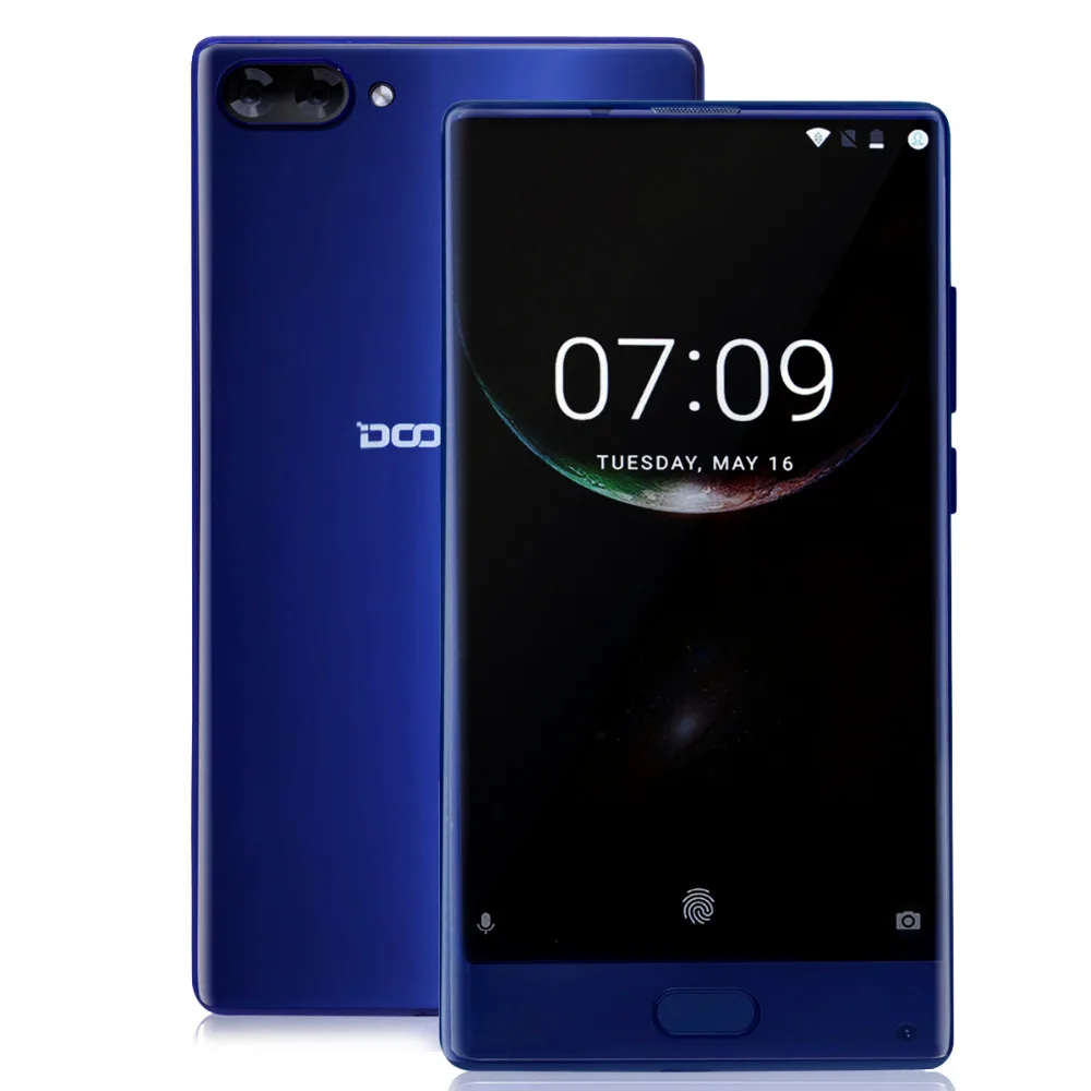 Оригинальный DOOGEE MIX 4G LTE Безель Безумный 5 ''Android 7 0 6 ГБ 64 Гб Восьмиядерный 16MP + 8MP