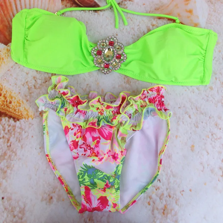 Сексуальное бикини купальник 2016 летнее стильное со стразами женский женские