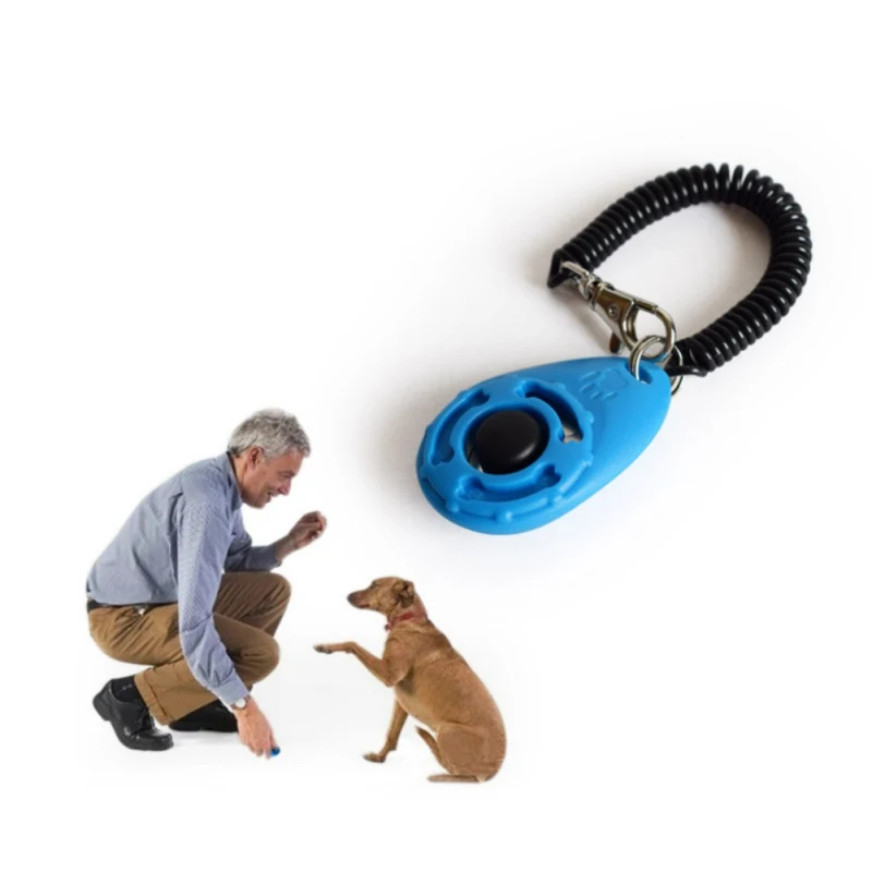 Новая Собака Clicker Cat Training Trainer с кольцом для ключей и наручным ремешком лечения