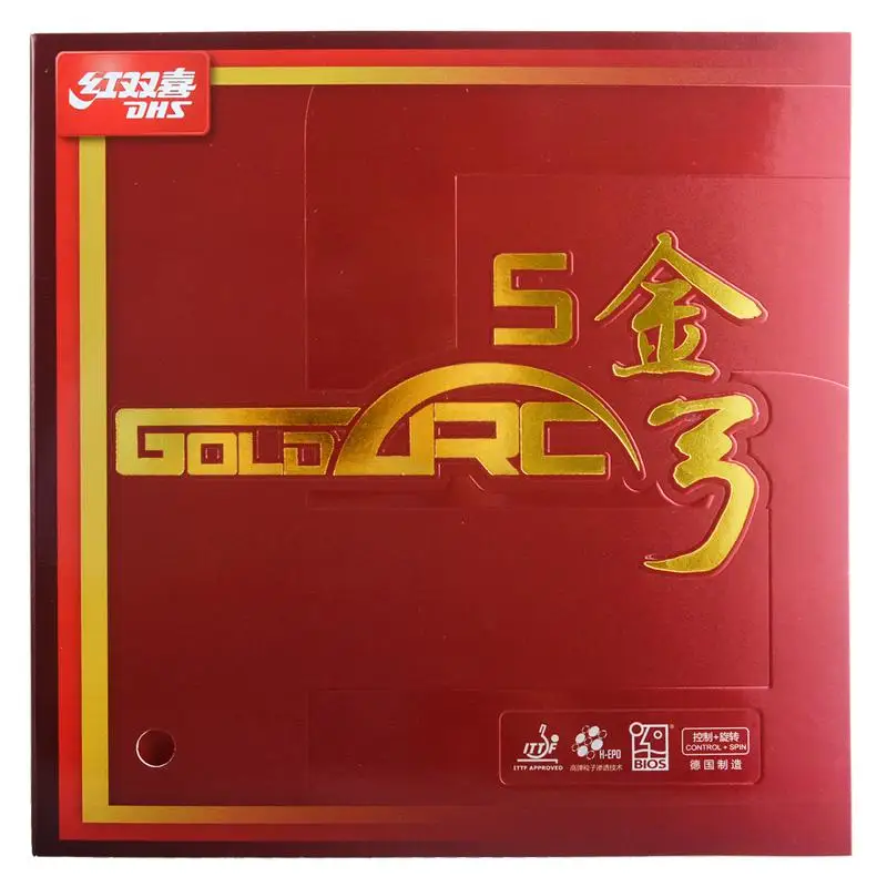 Dhs Goldarc 5 8 Goldarc5 Goldarc-5 Goldarc8 Goldarc-8 Pips-in настольный теннис пинг понг резиновый с губкой - Цвет: GoldArc 5 black