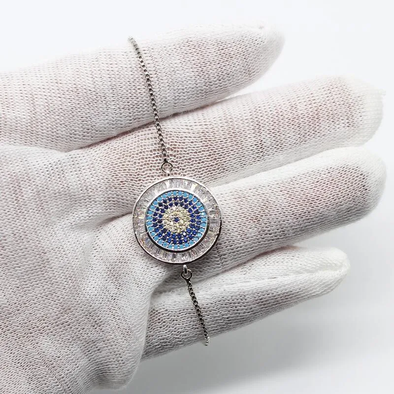 

Брендовый роскошный женский браслет, модная Регулируемая цепочка с микрозакрепкой из фианита, очаровательные браслеты для женщин, подарок ...