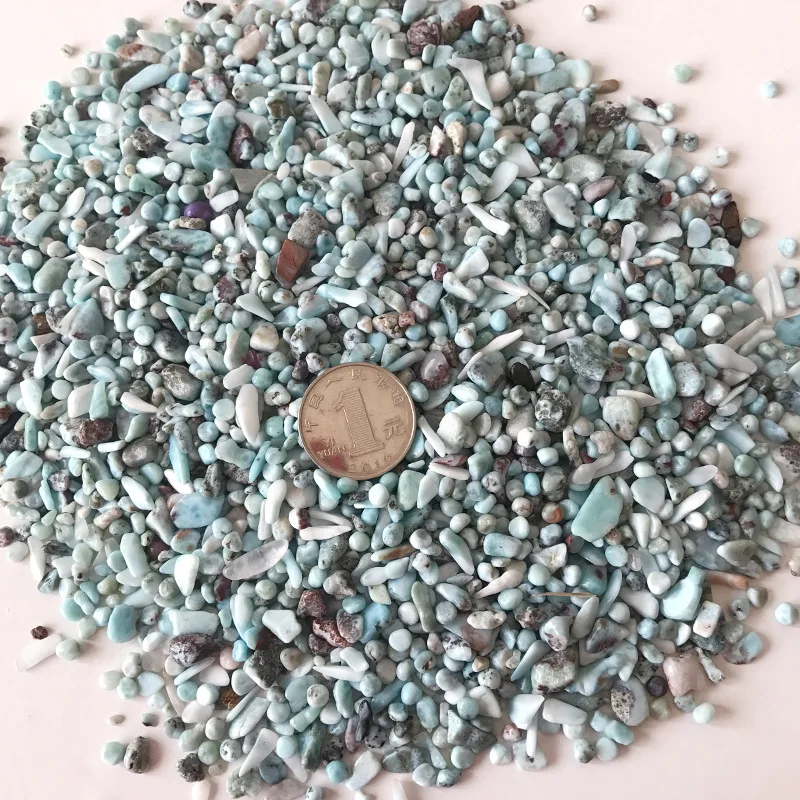Медный пектолитовый камень Ларимар исцеляющий синий маленький гравий Кварцевый