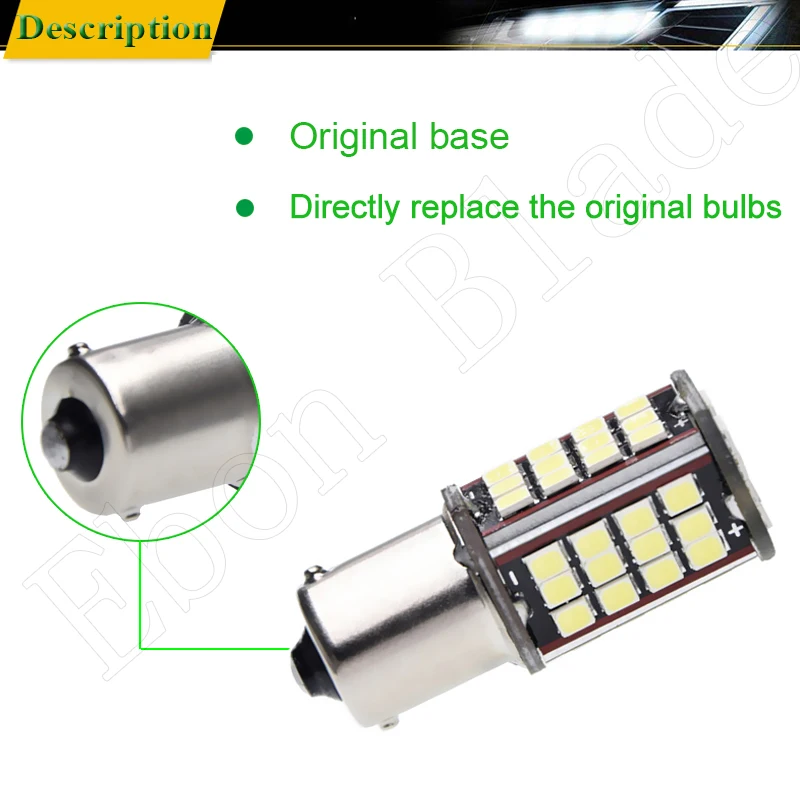 Пара 1156 BA15S P21W Led авто свет 2835 56 SMD фонари резервного копирования обратный сигнал