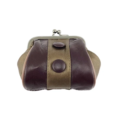 01RedGold BELLO TUTTI женский кошелек из натуральной кожи мини-кошельки из кусков металлические Farme Женский кошелек для девочек маленький мешок для монет - Цвет: 01RedGold