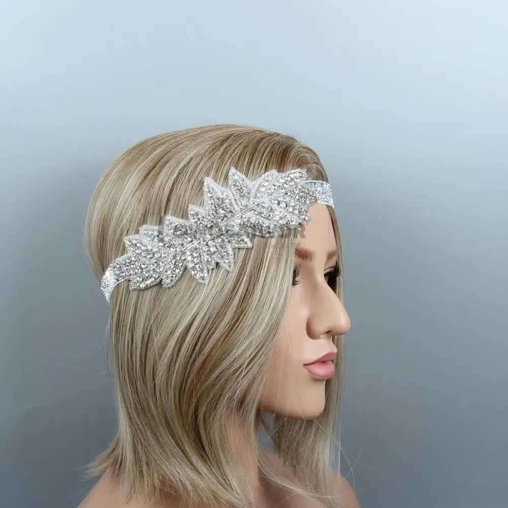 

Shiny Design Rhinestone Bride Wedding Headband Hair Jewelry Crystal Pearls Bridal Hairband Sweet Headpiece Hair Accessories