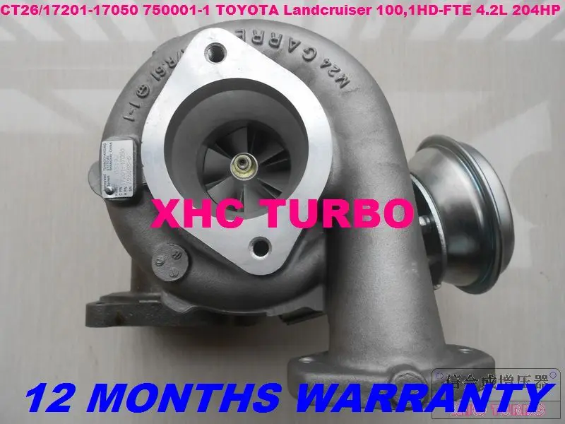 Турбокомпрессор CT26 17201 17050 17070 724483 Для TOYOTA Landcruiser 100 1HD FTE 4.2L 204HP 01 |turbocharger intake|turbocharger