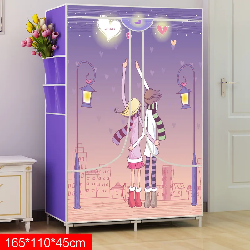 Простой современный шкаф для хранения DIY нетканый складной портативный шкафчик