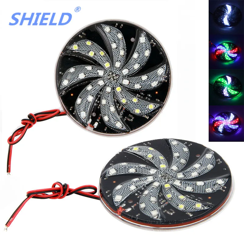 50X автомобильный Стайлинг Авто 40LED круглый декоративный свет стробоскоп мигающий