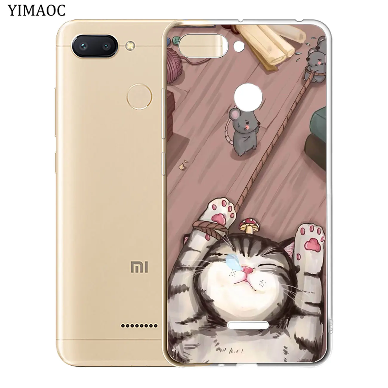 Мягкий силиконовый чехол YIMAOC Dog give me five Cat для Xiaomi Redmi K20 8A 7A 6A 5A 4A 4X S2 GO Note 8 7 6 5 Pro Plus 4 |