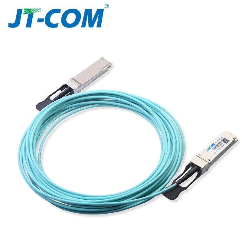 40G QSFP+ к QSFP+ AOC волоконный кабель 15 м 20 м 25 м 30 м 50 м 100 м MPO SFP модуль OM3 OM4 активный оптический кабель Поддержка пользовательской длины